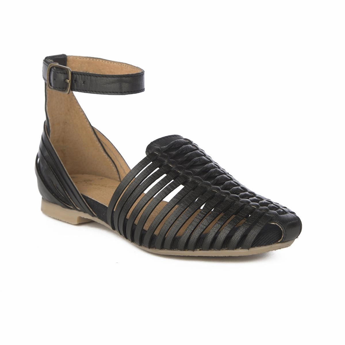 Bits N Pieces Womens Strappy Leather Ankle Strap