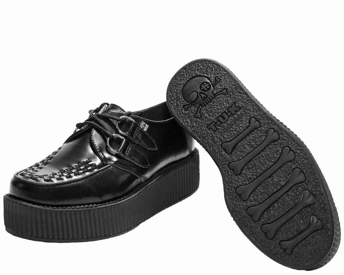 Black Leather Viva Mondo Creeper
