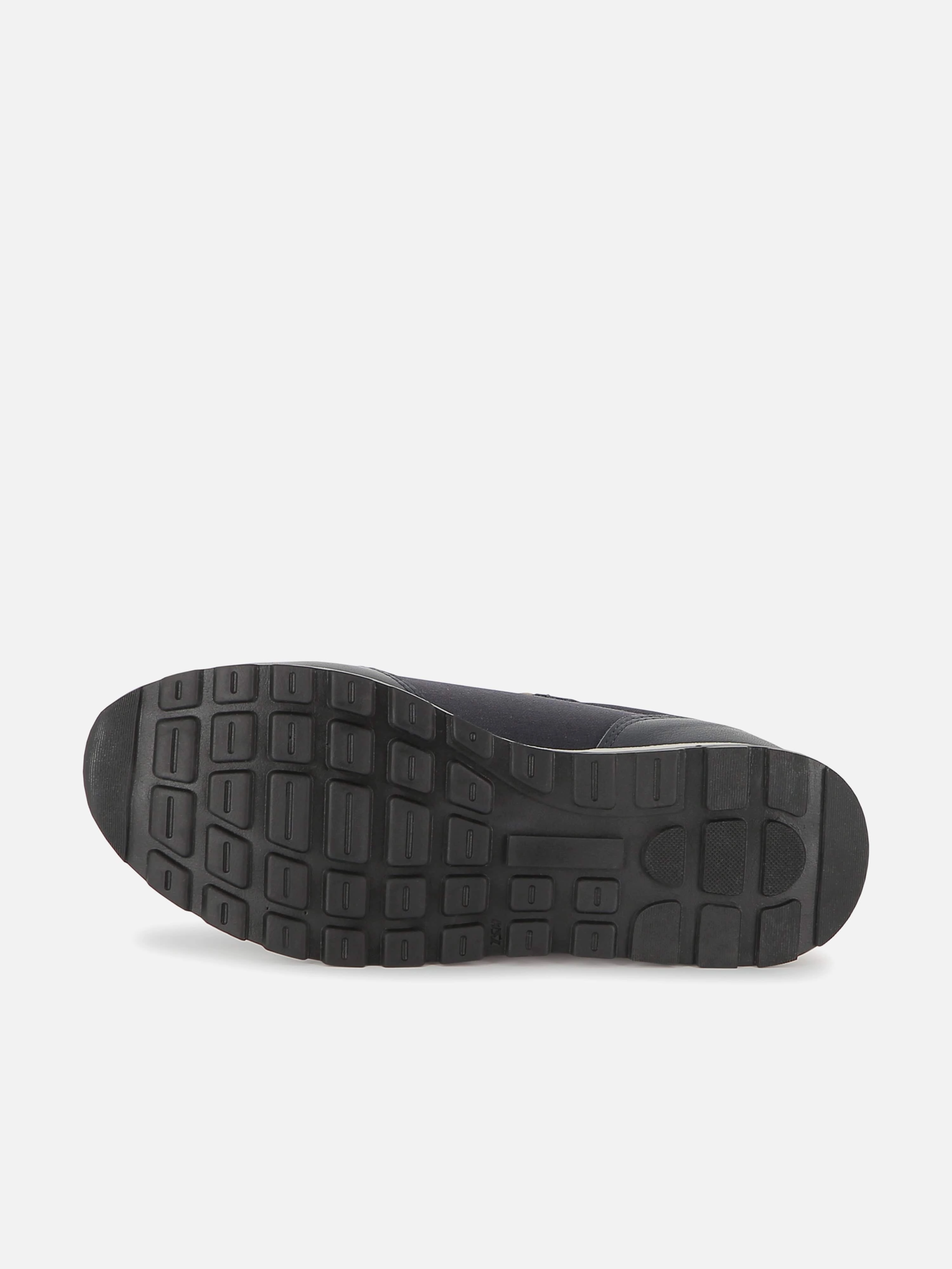 BOSS Boys Lace Up Logo Trainers in Navy
