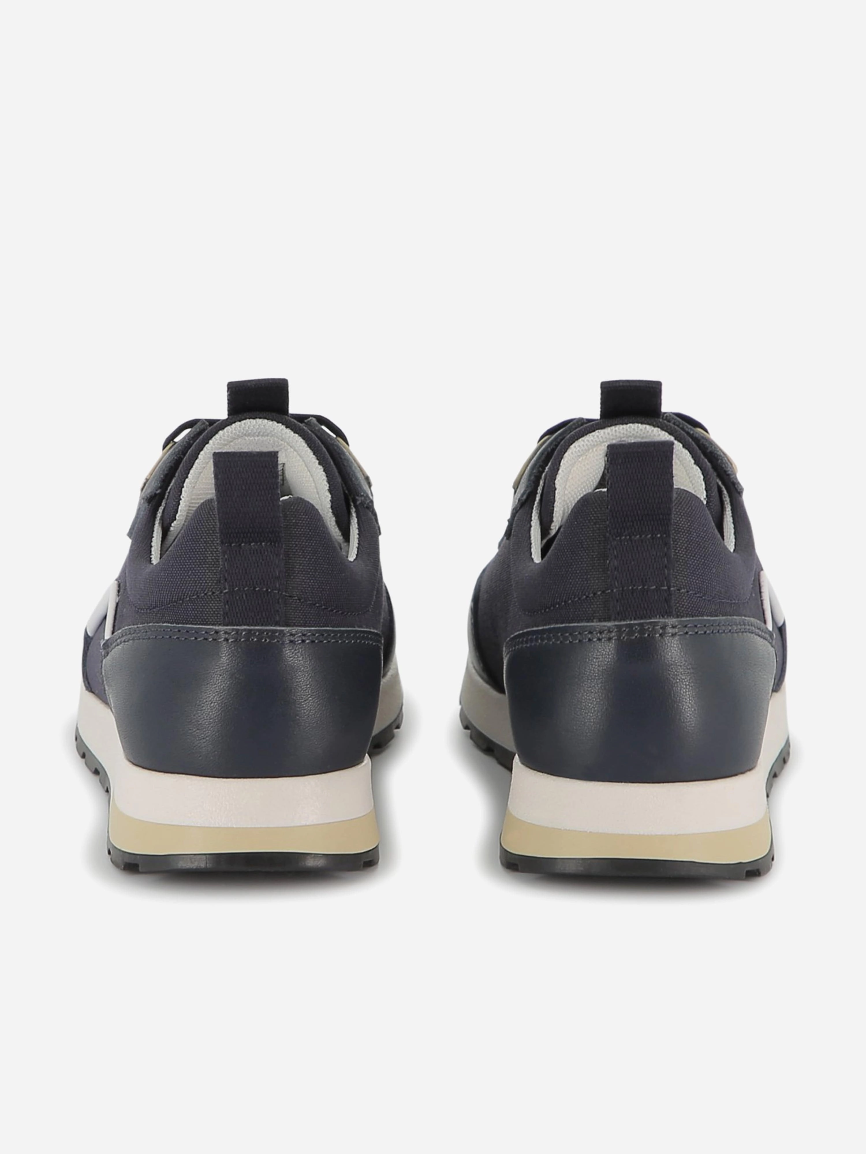 BOSS Boys Lace Up Logo Trainers in Navy