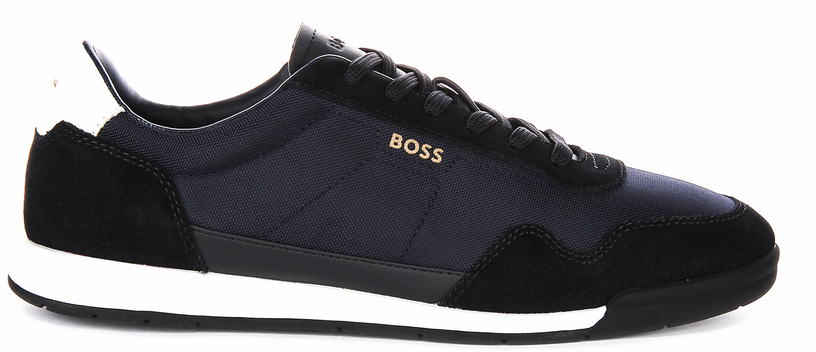 Boss Titanium Suede In Dark Blue For Men