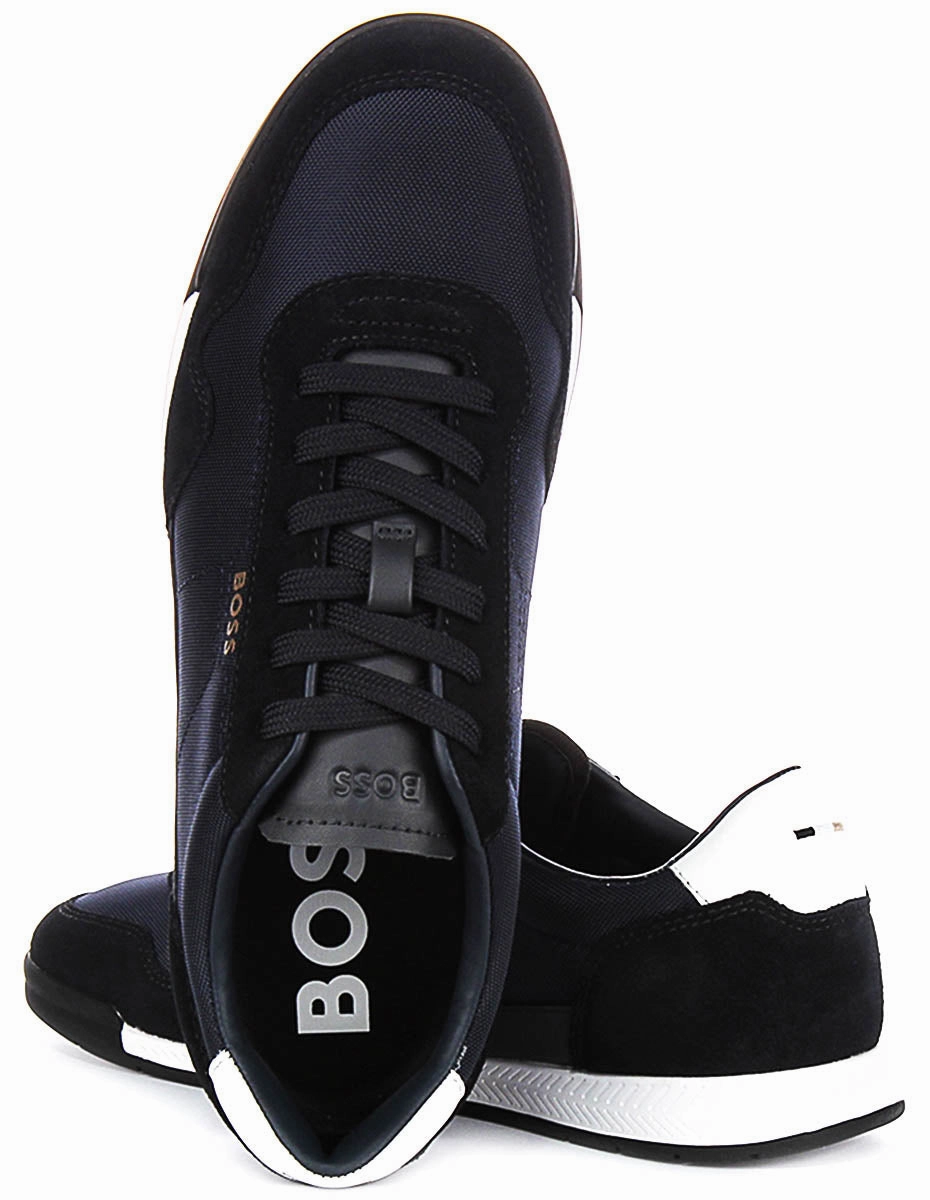 Boss Titanium Suede In Dark Blue For Men