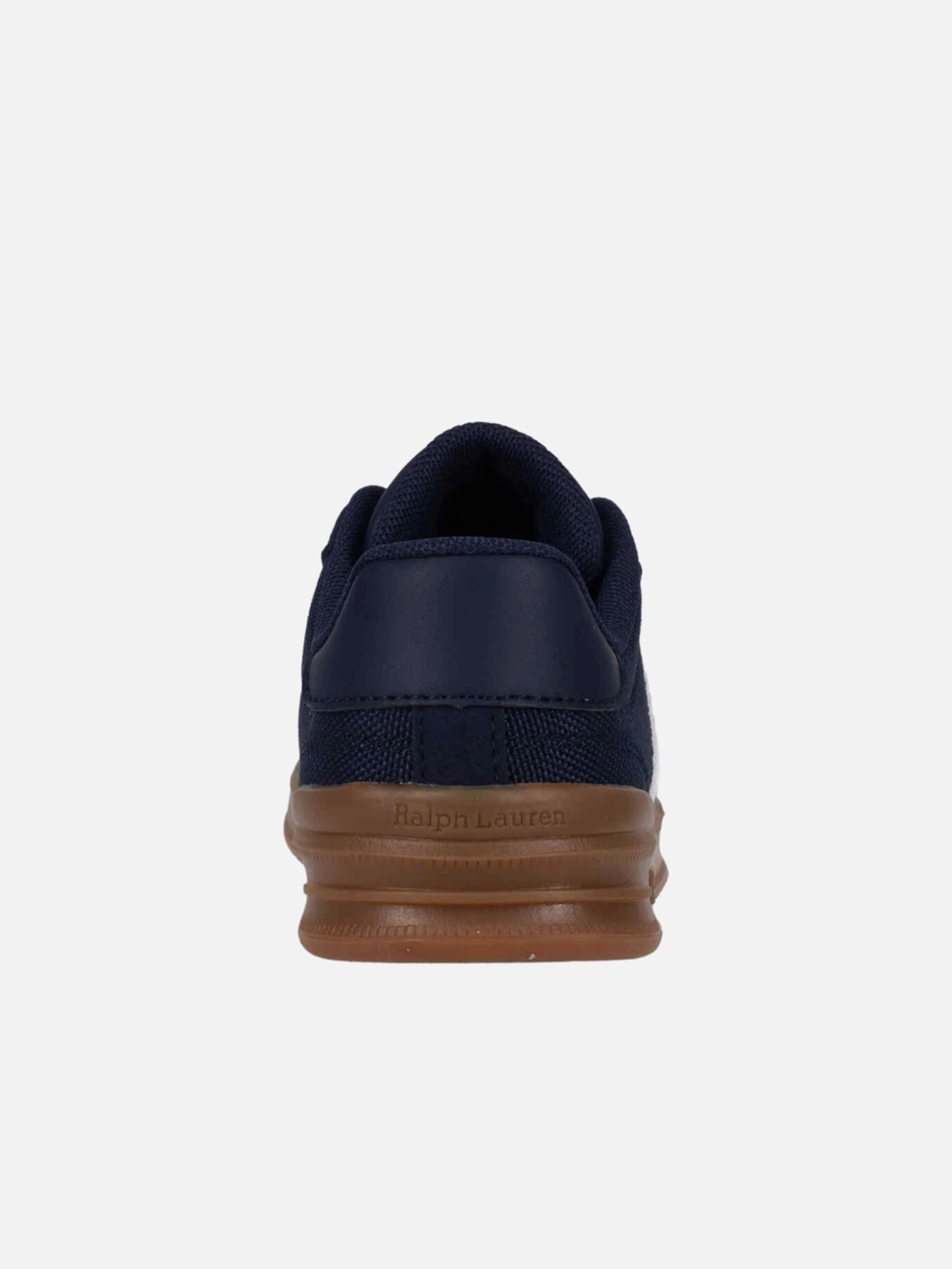 Boys Heritage Court III T-Toe Trainers in Navy