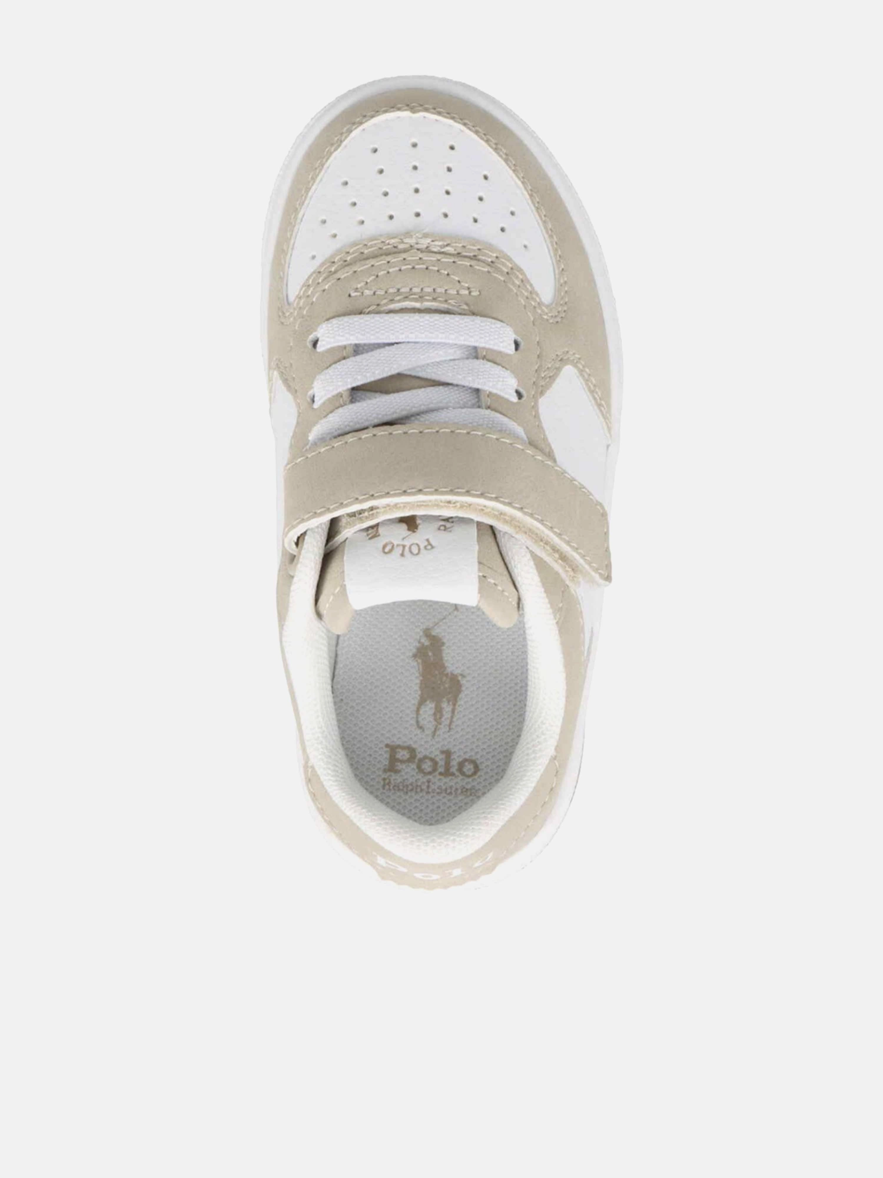 Boys Masters Court PS Trainers in Beige