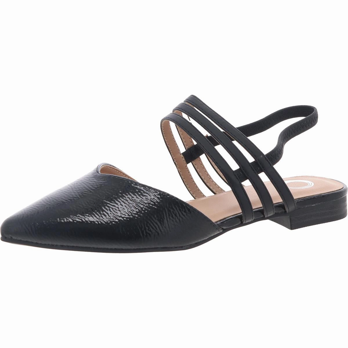 Brinney Womens Cushioned Footbed Faux Leather Ankle Strap
