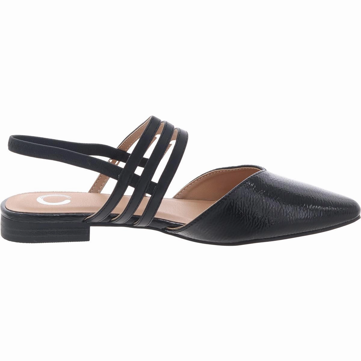 Brinney Womens Cushioned Footbed Faux Leather Ankle Strap