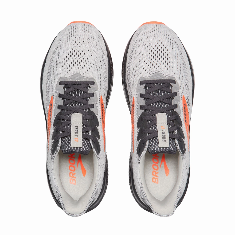Brooks Ghost 17 Oyster Mushroom/Orange/Ebony Running Shoe (Men's)