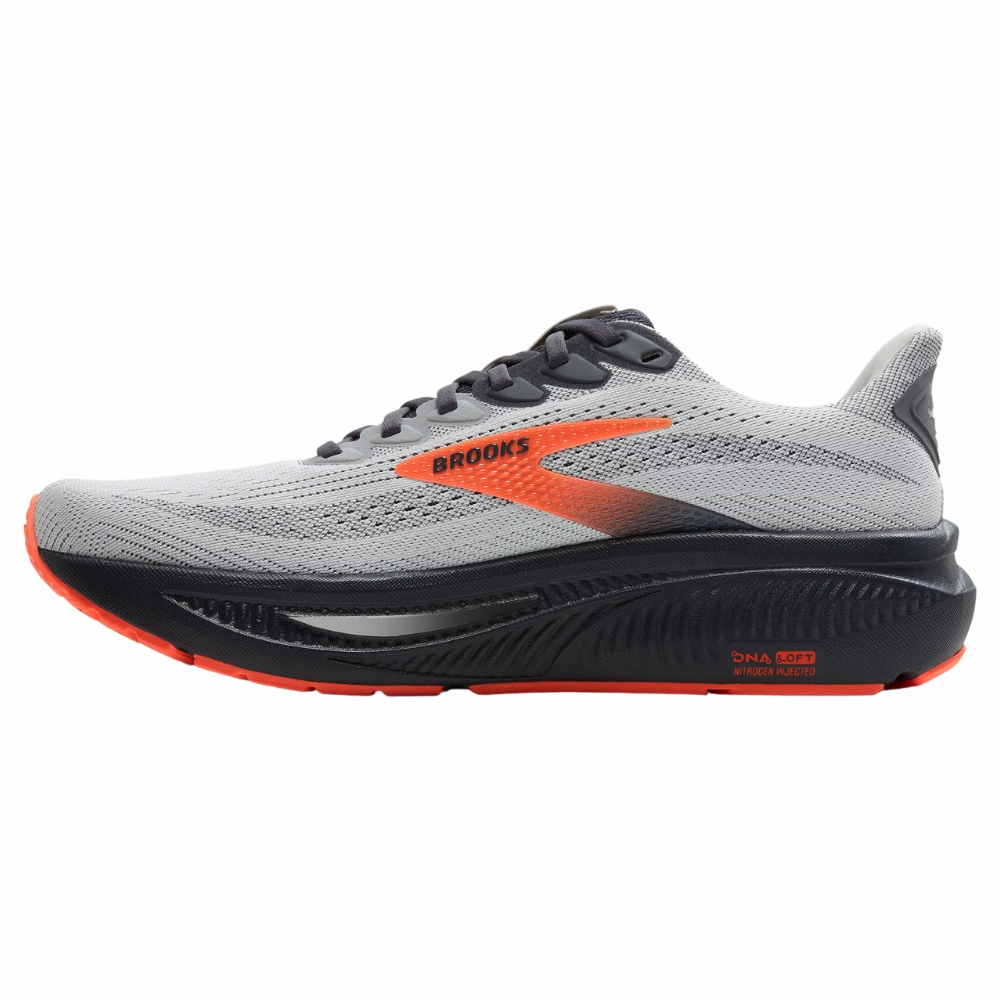 Brooks Ghost 17 Oyster Mushroom/Orange/Ebony Running Shoe (Men's)