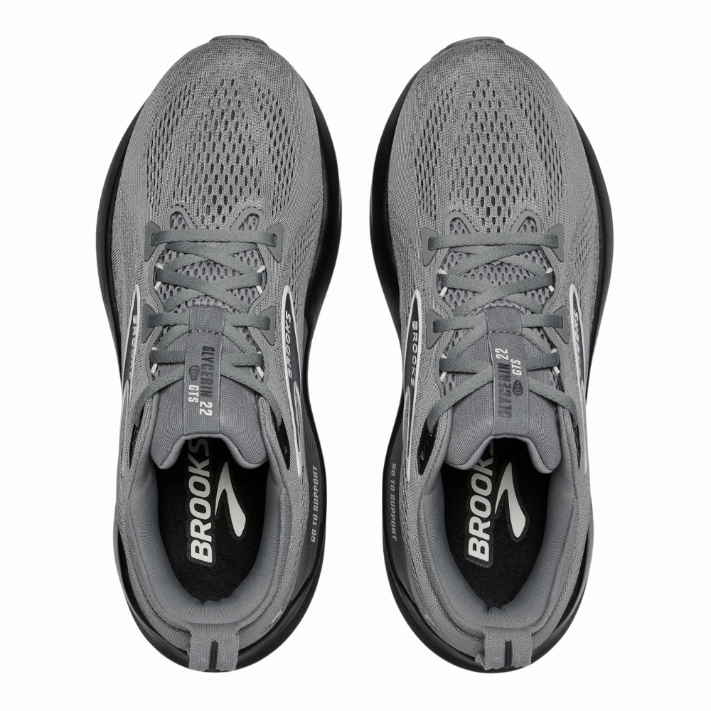Brooks Glycerin GTS 22 Primer Gray/Ebony/Bluewash Running Shoe (Men's)