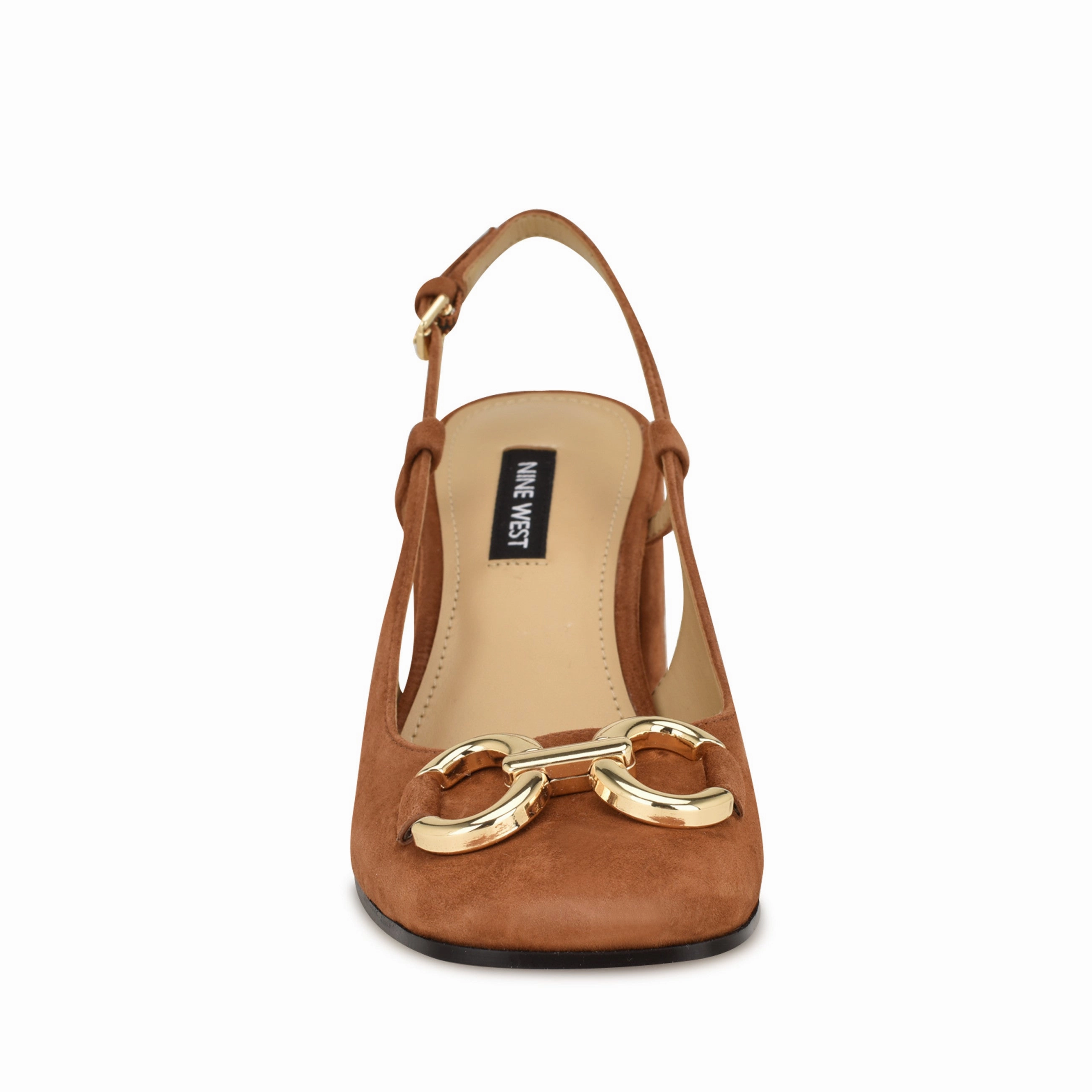 Cast Block Heel Slingback Pumps