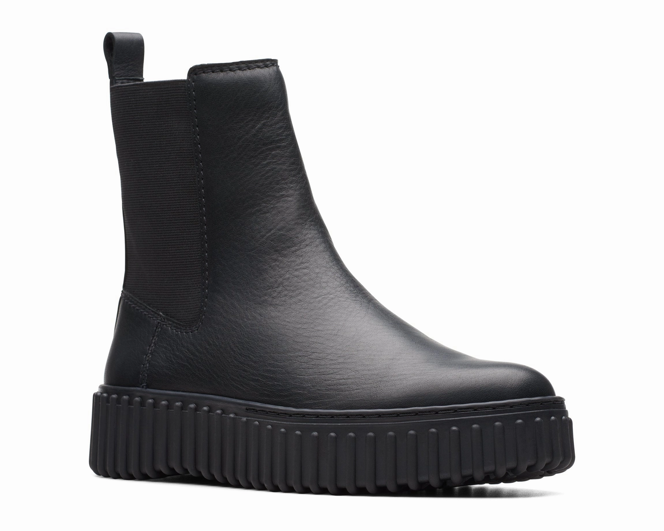 Clarks Torhill Maple Black Leather