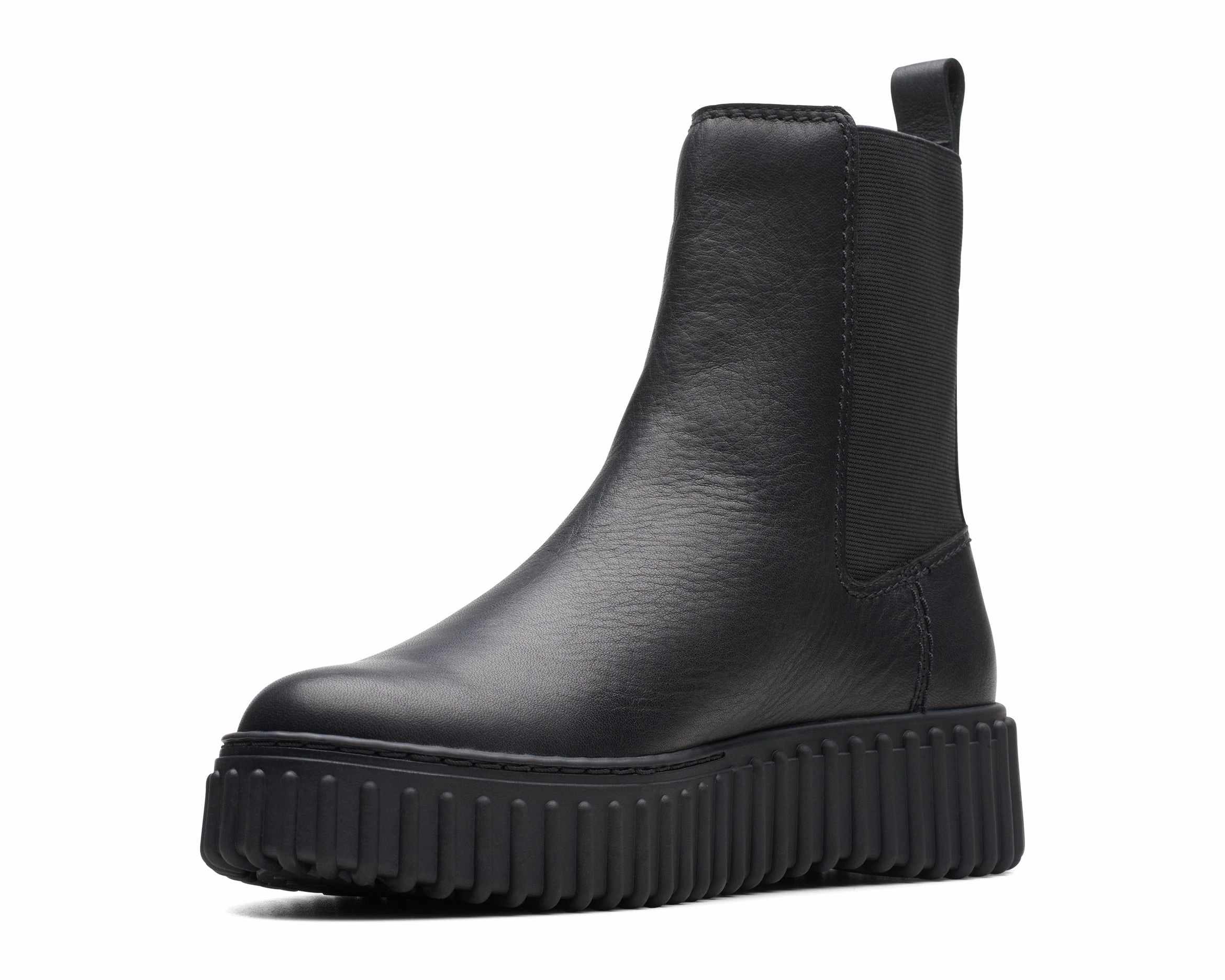 Clarks Torhill Maple Black Leather