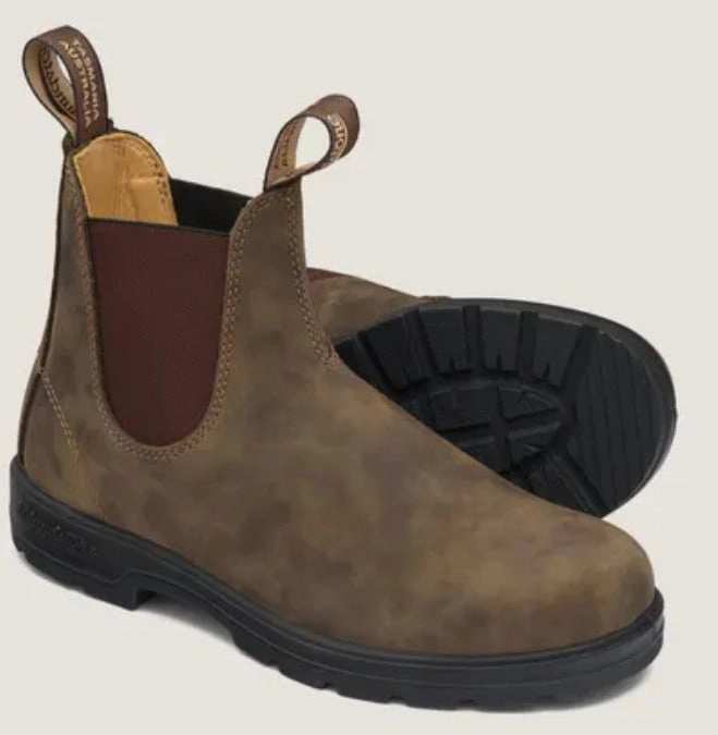 Classic Rustic Brown Chelsea Blundstones Booties
