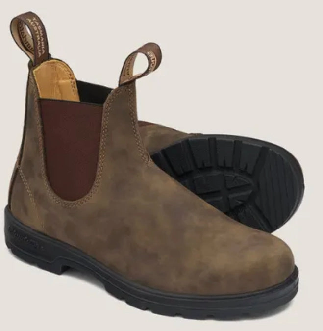Classic Rustic Brown Chelsea Blundstones Booties
