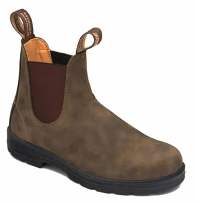 Classic Rustic Brown Chelsea Blundstones Booties