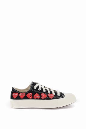 Comme des garcons play multi heart converse x comme des garons play low-top sneakers