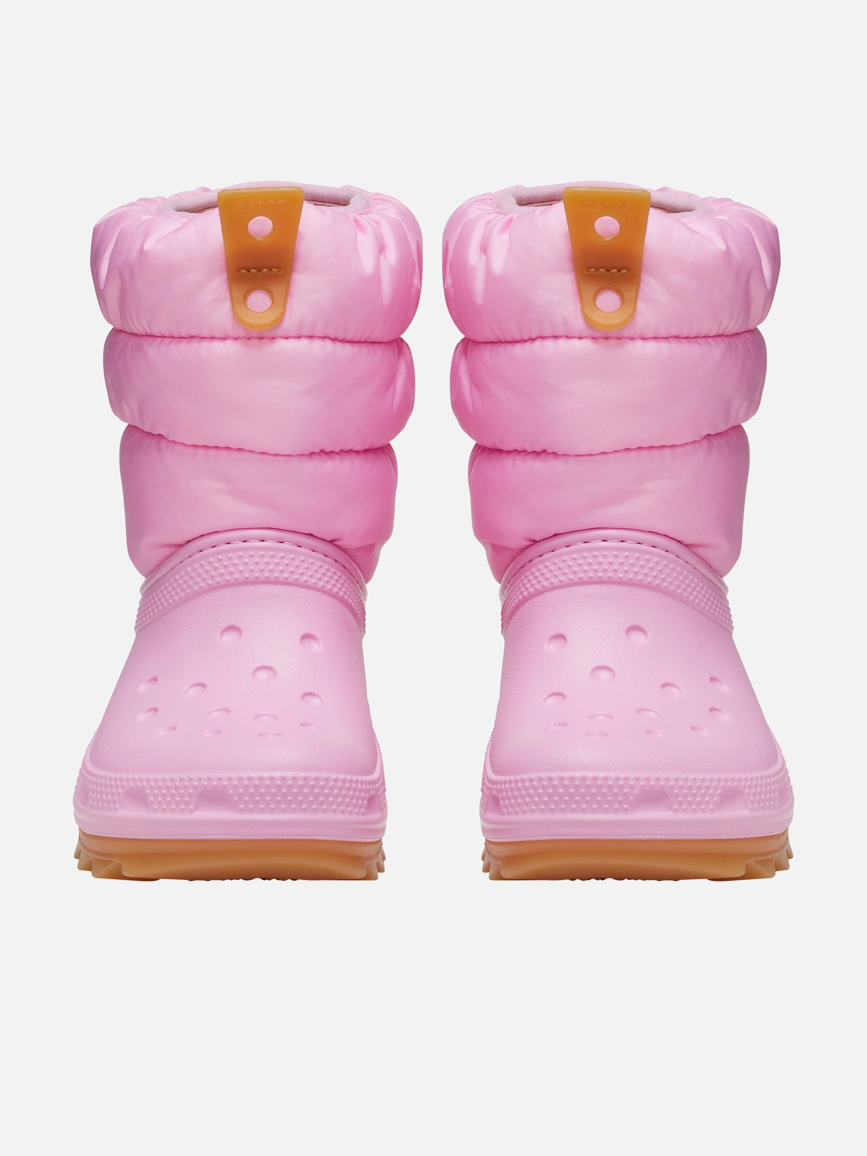 Crocs Girls Classic Neo Puff Boots in Pink