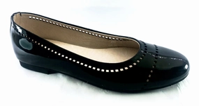 Daniel Engel Black Patent Flats