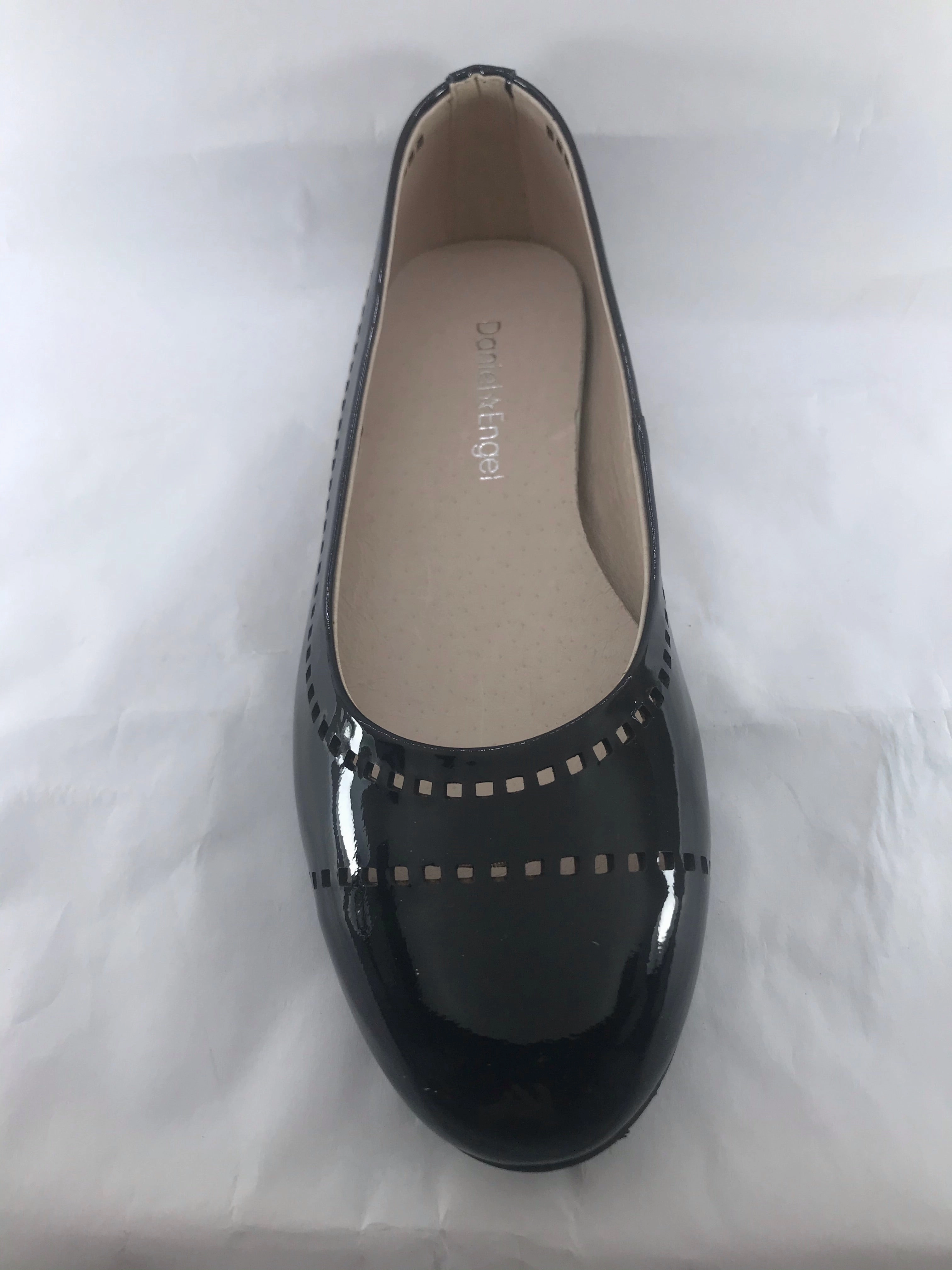 Daniel Engel Black Patent Flats
