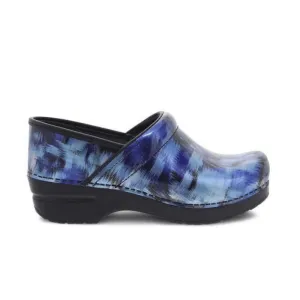 Dansko Women's Professional Clog - Blue Brush Patent