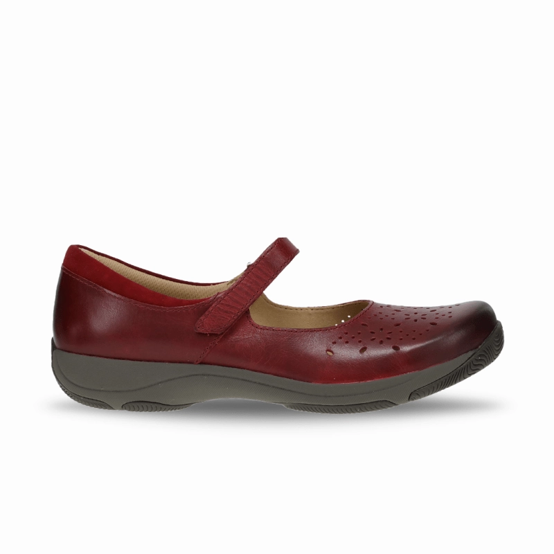 Dansko Women's Stacy - Red Waxy Burnished