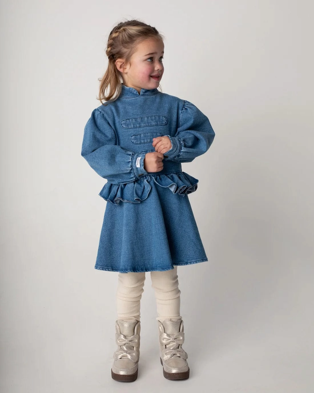 Donsje Girls Isa Exclusive Boots in Silver