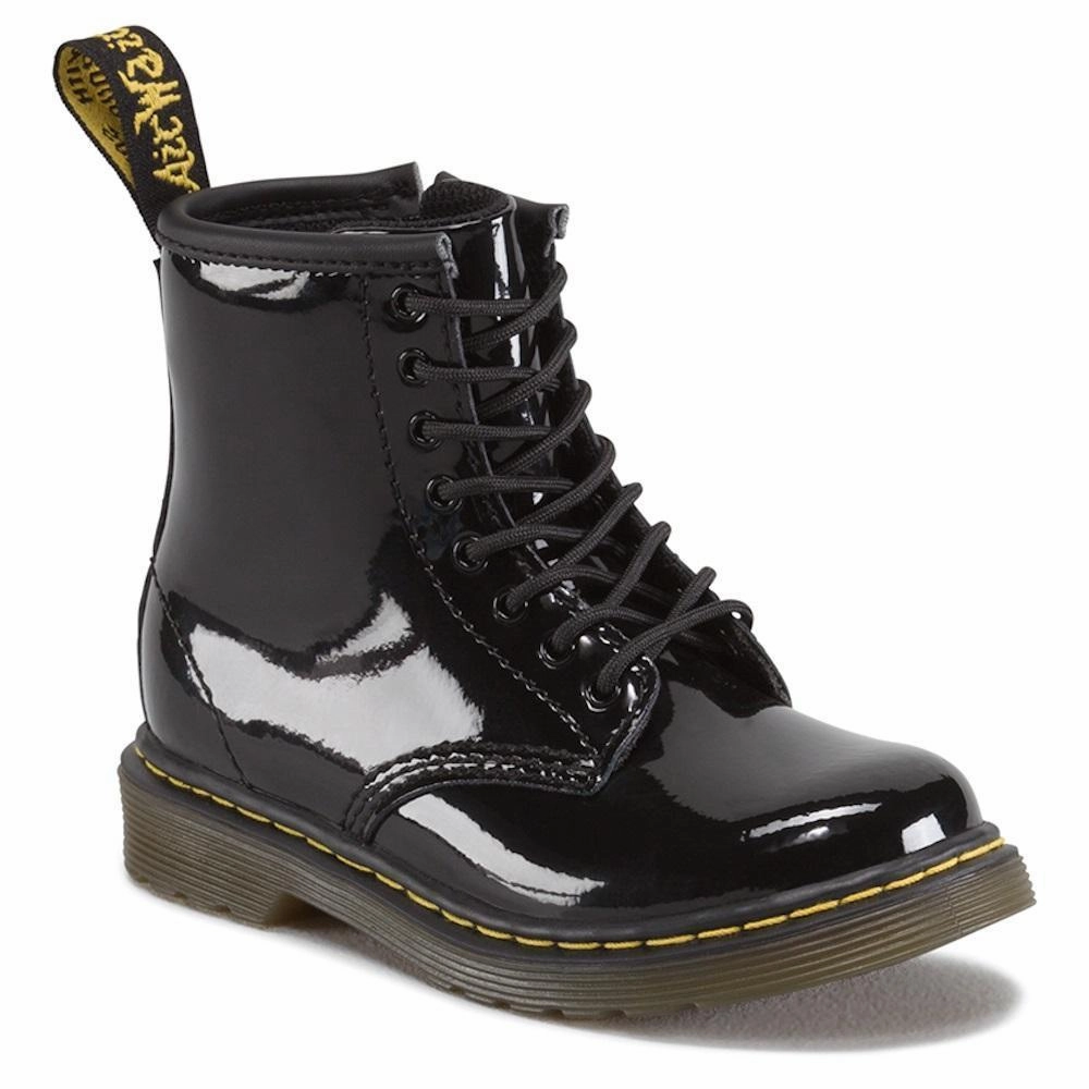 Dr. Martens Kids Brooklee Black Patent Lamper