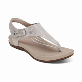 Ellie Adjustable Quarter Strap Sandal In Grey