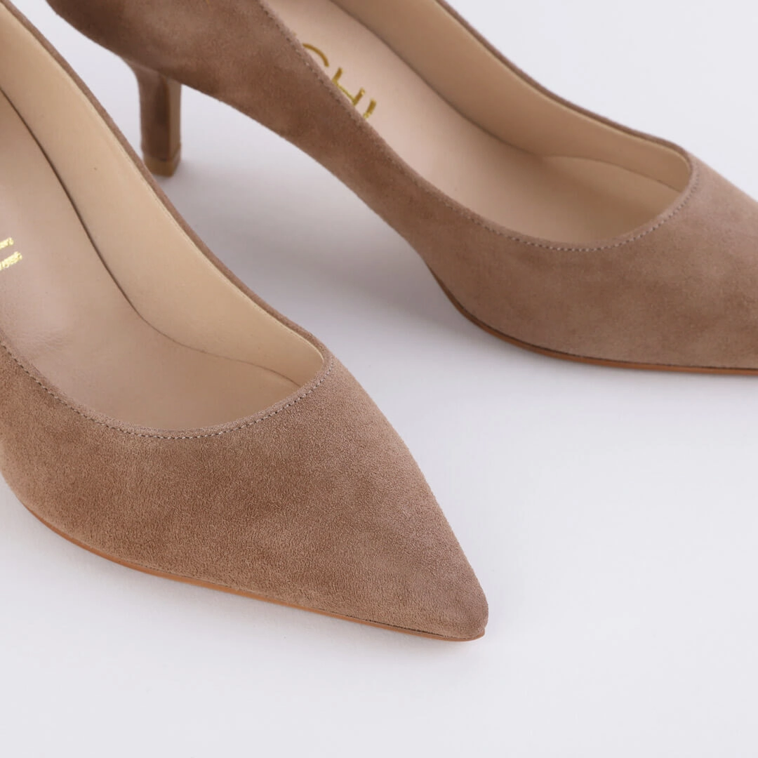 ELODIE - suede kitten heels