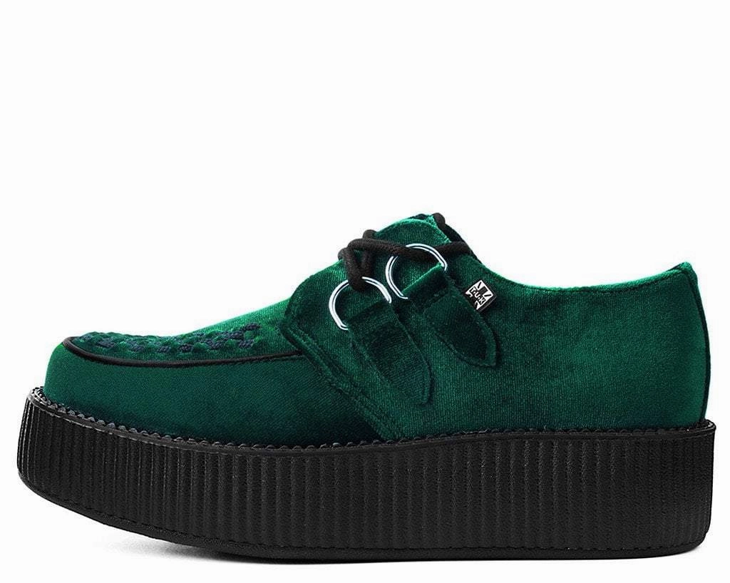 Emerald Green Velvet Viva Mondo Creeper