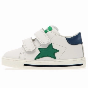 Falcotto Boy's And Girl's Sasha Vl Casual Shoes - White / Green / Azure