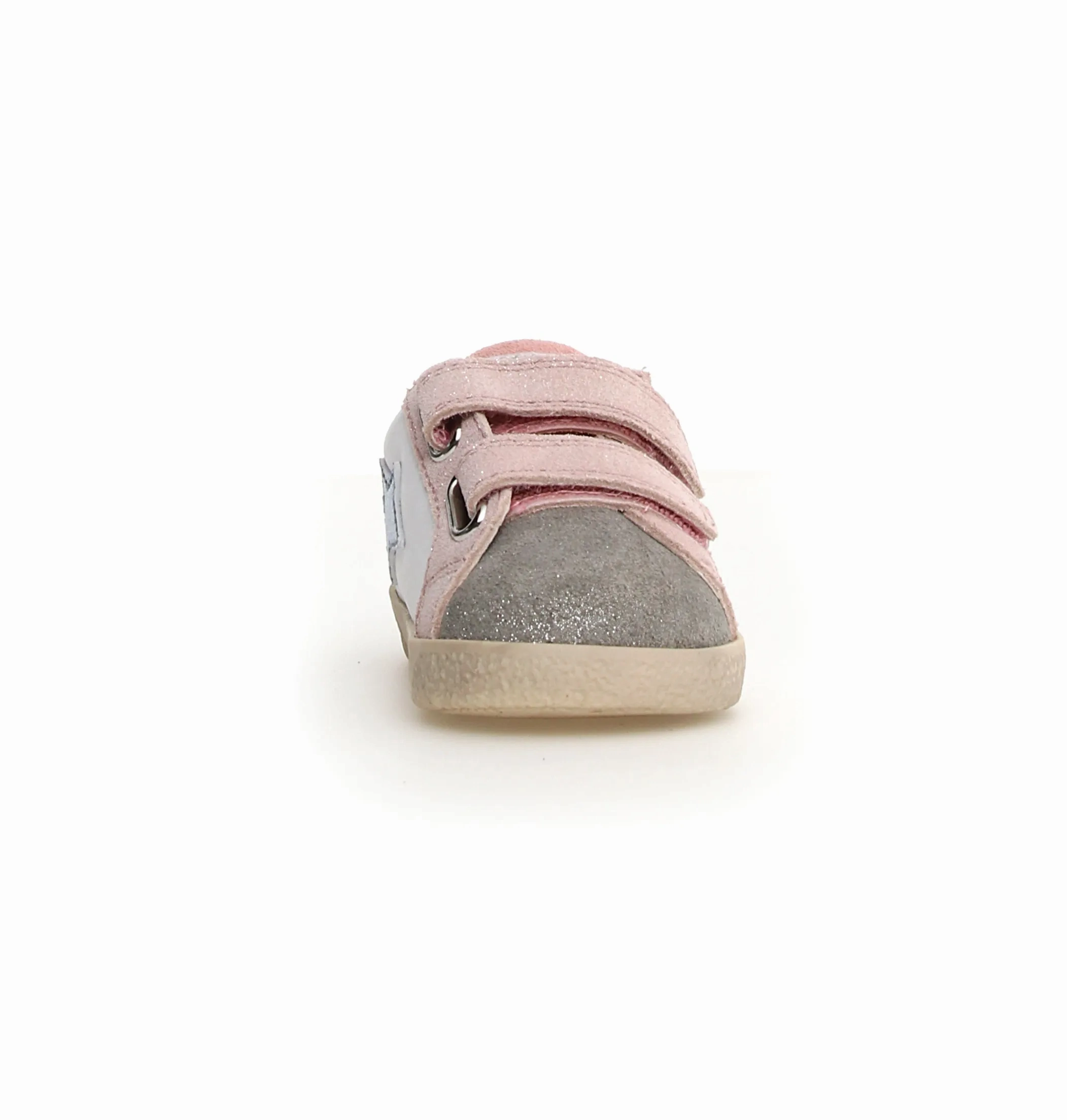 Falcotto Girl's Alnoite 2 Vl Casual Shoes - Metallic Silver / White / Cipria