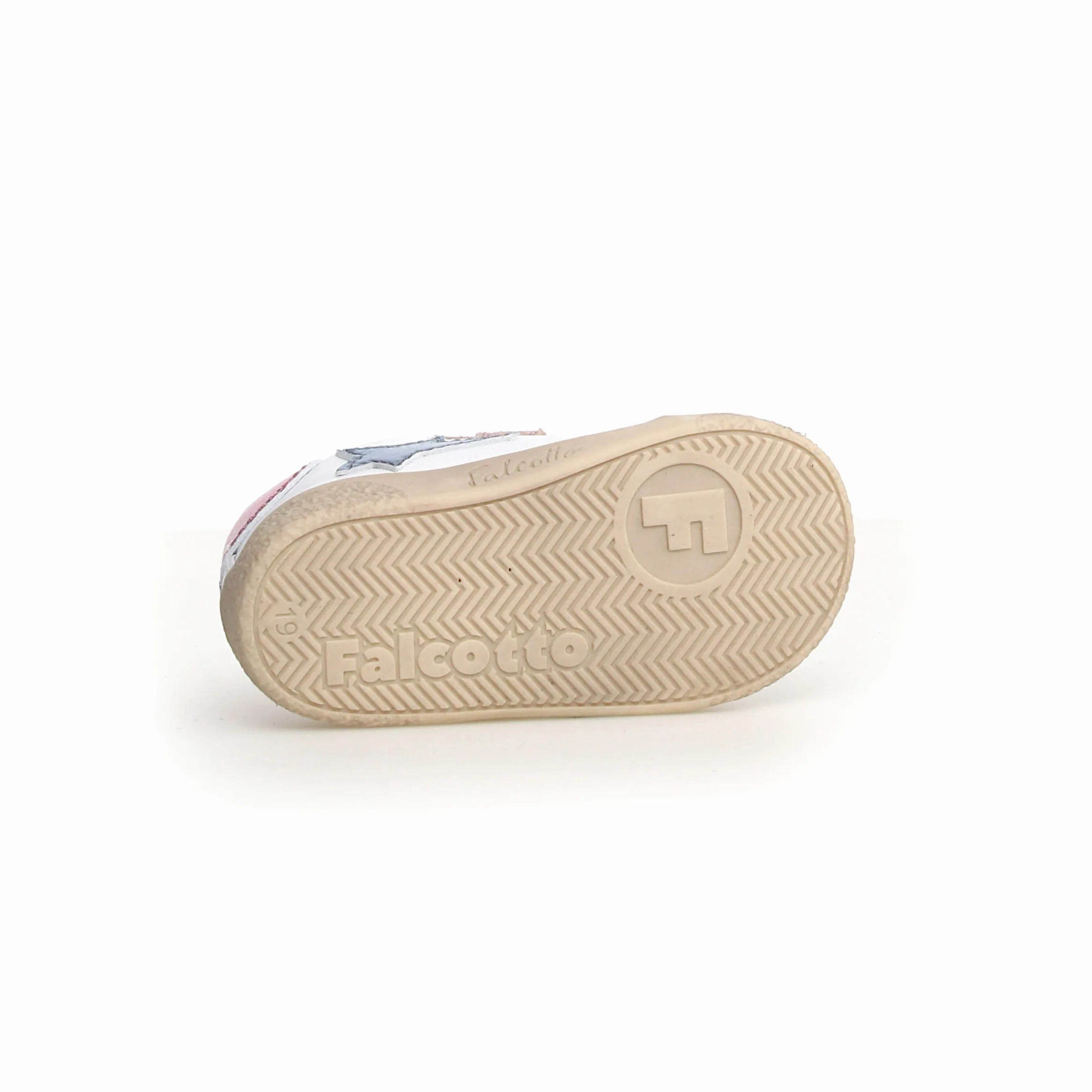 Falcotto Girl's Alnoite 2 Vl Casual Shoes - Metallic Silver / White / Cipria