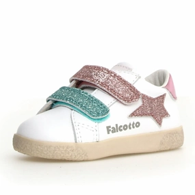 Falcotto Girl's Alnoite 2 Vl Casual Shoes - White / Pink