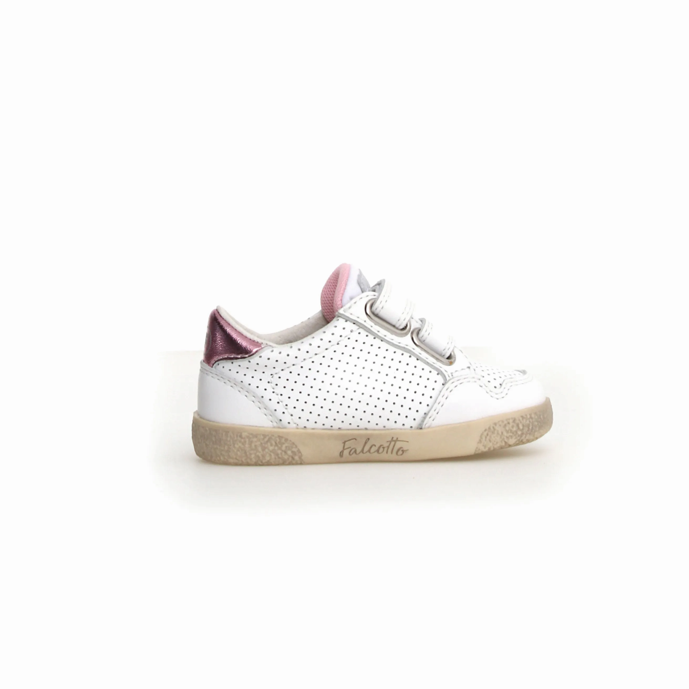 Falcotto Girl's Alnoite Low 2 Vl Casual Shoes - White / Pink