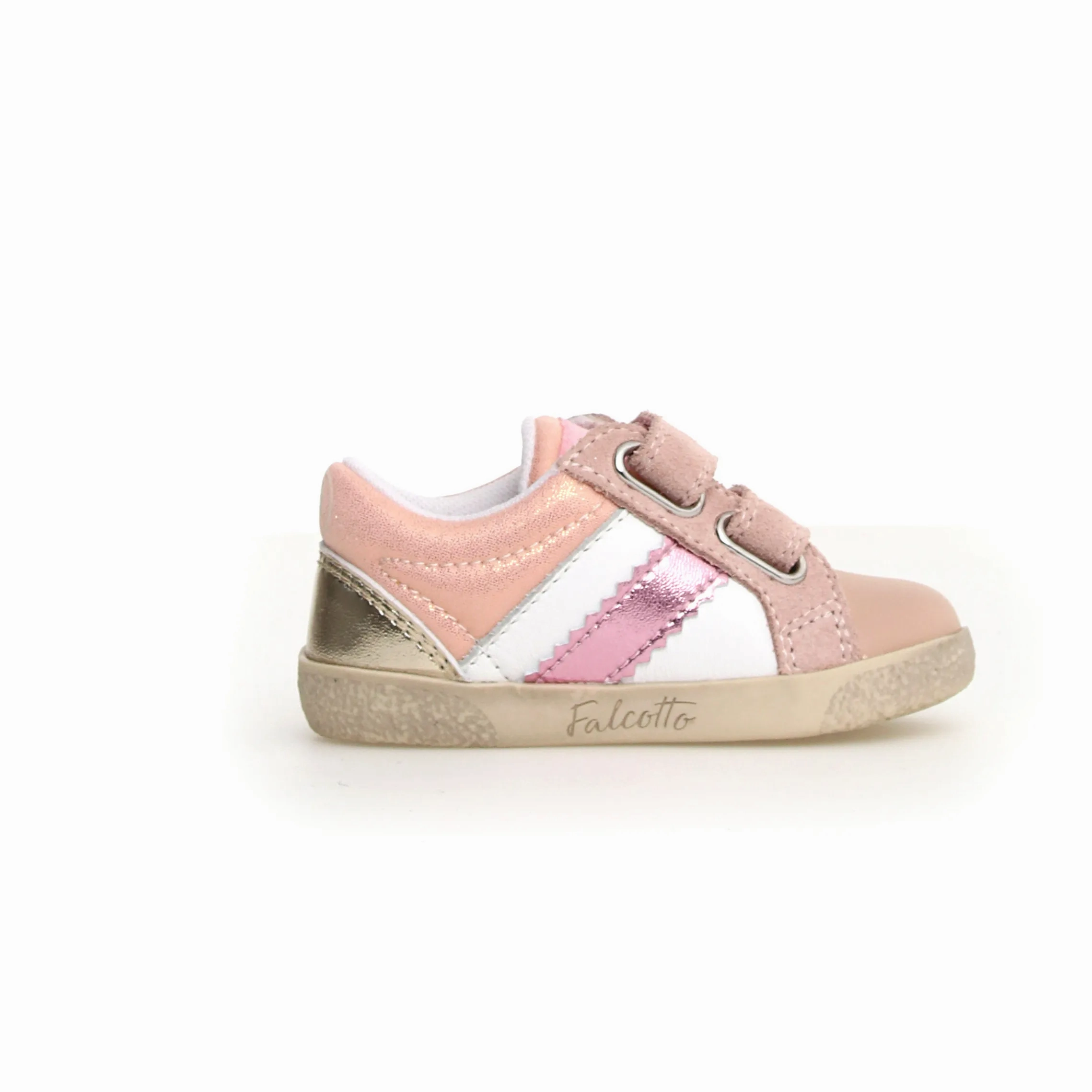 Falcotto Girl's Kilde Low Vl Casual Shoes - Metallic Cipria / White / Platinum