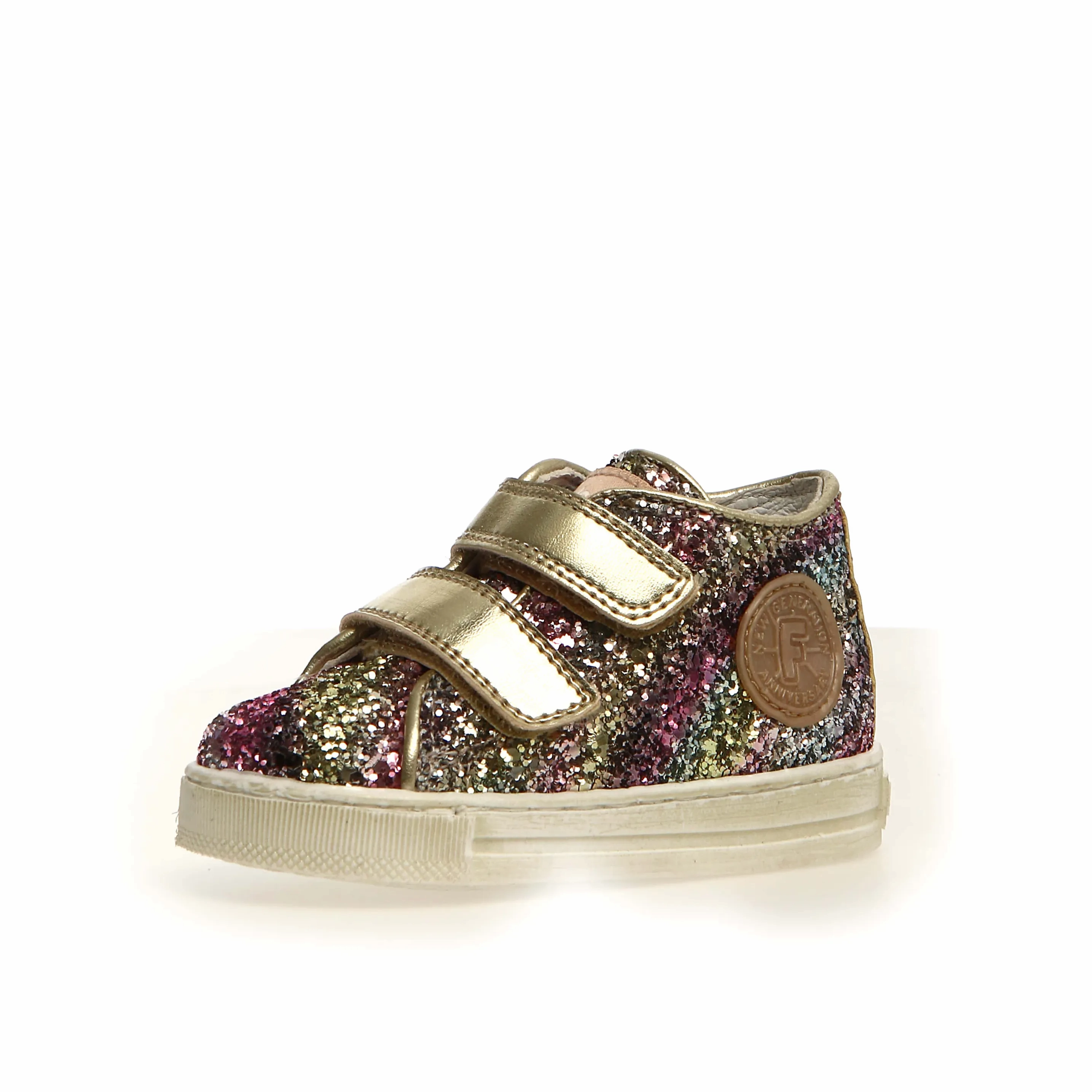 Falcotto Michael Girl's Casual Shoes - Glitter Shaded Platinum Multi