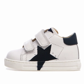 Falcotto Venus Boy's and Girl's Sneakers - White/Navy
