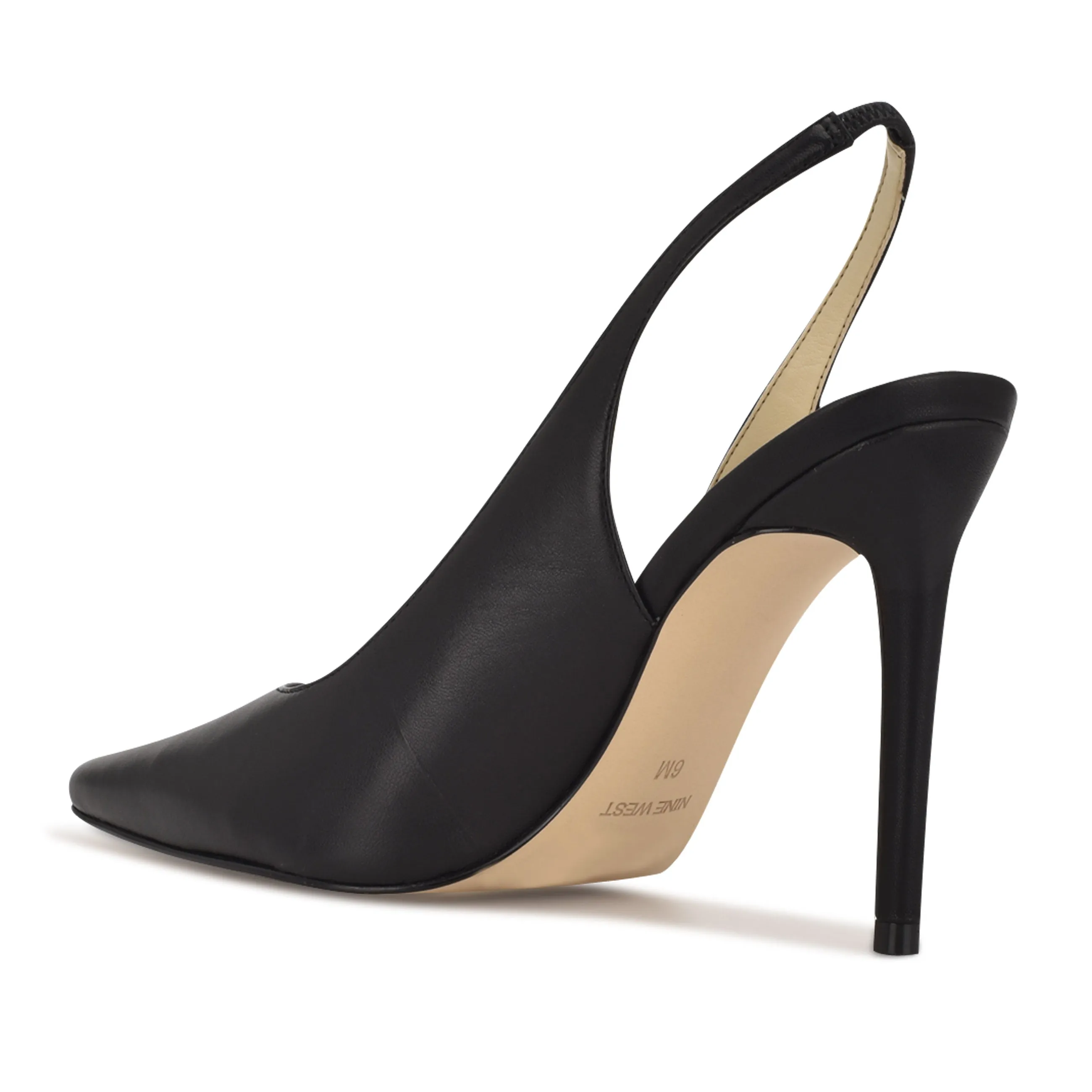 Feather Pointy Toe Slingback Pumps