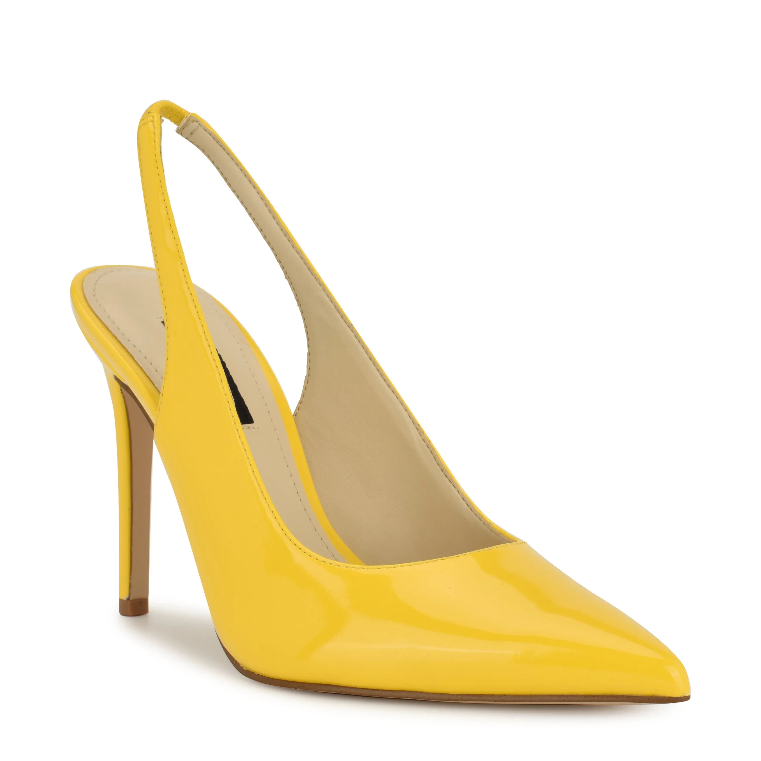 Feather Pointy Toe Slingback Pumps