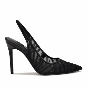 Feather Pointy Toe Slingback Pumps