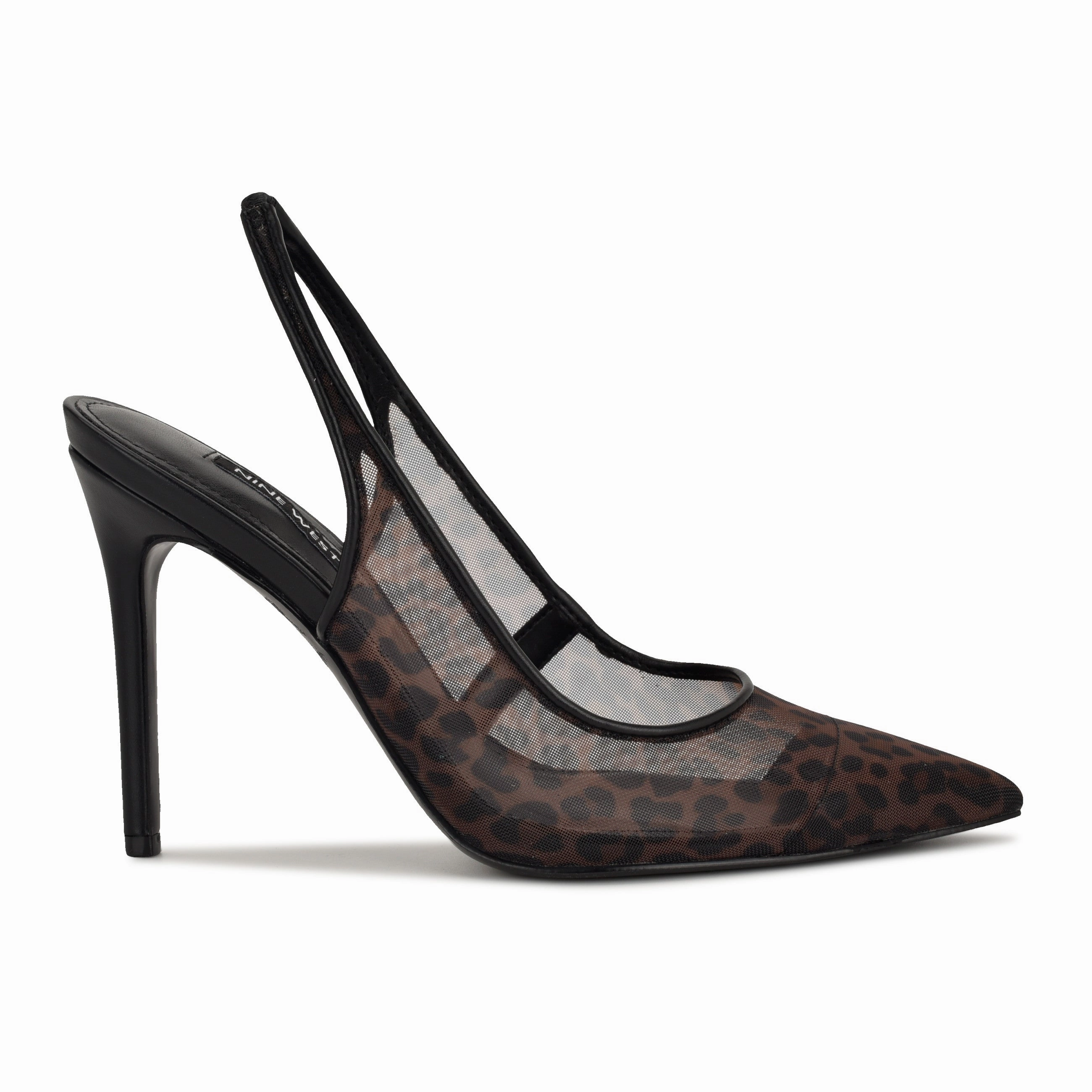 Feather Pointy Toe Slingback Pumps