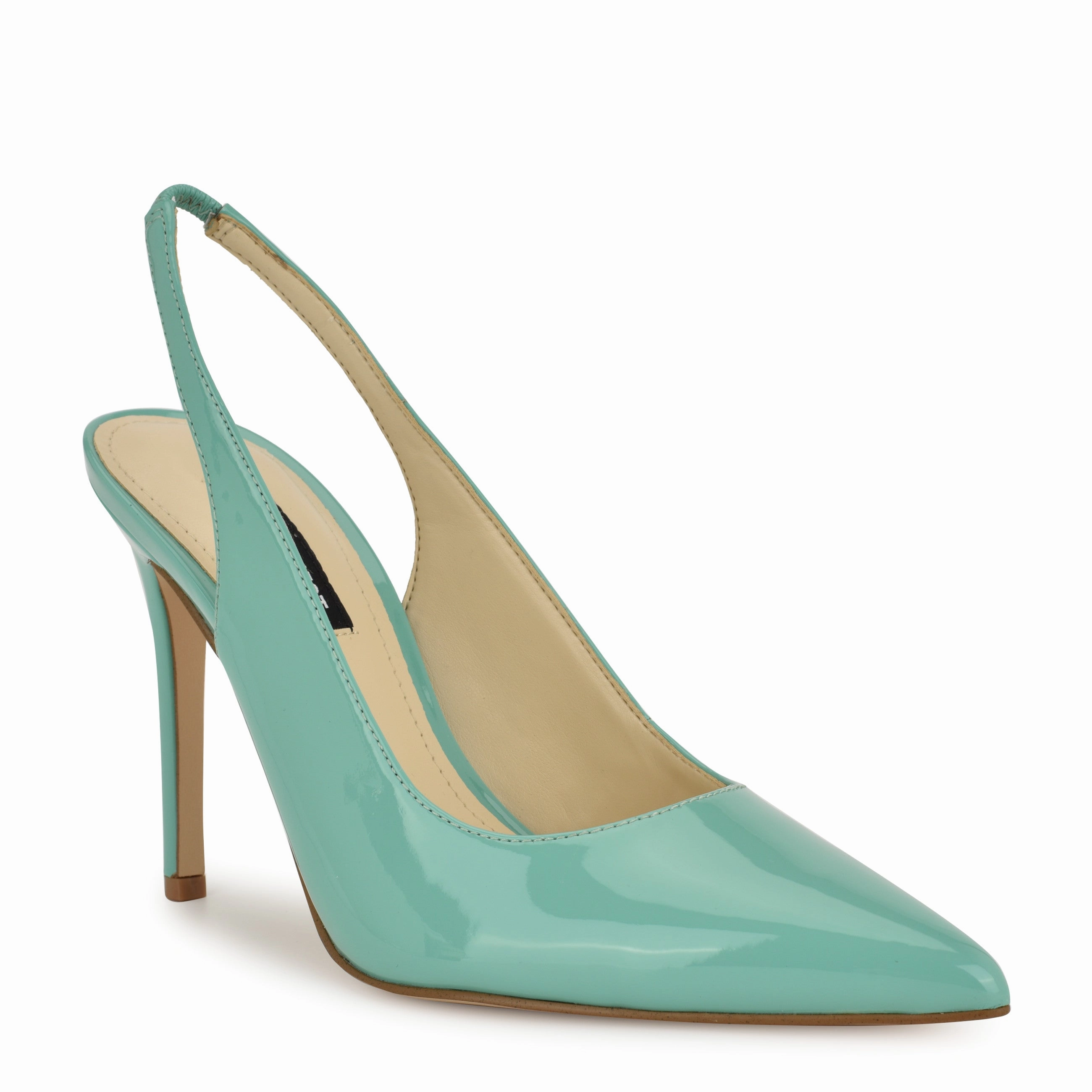 Feather Pointy Toe Slingback Pumps