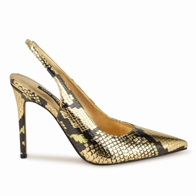 Feather Pointy Toe Slingback Pumps