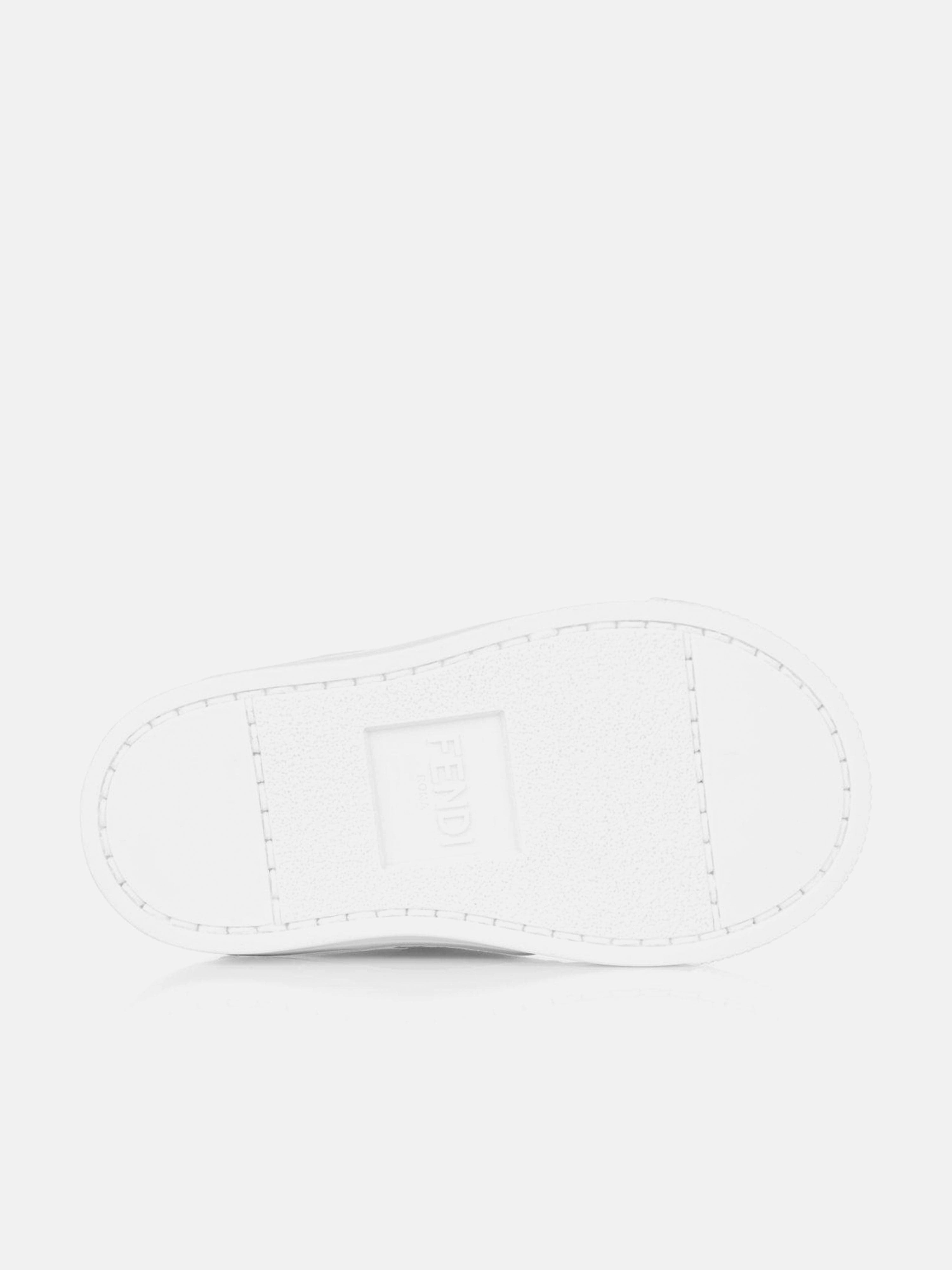 Fendi Fendi Leather FF Logo Strap Trainers