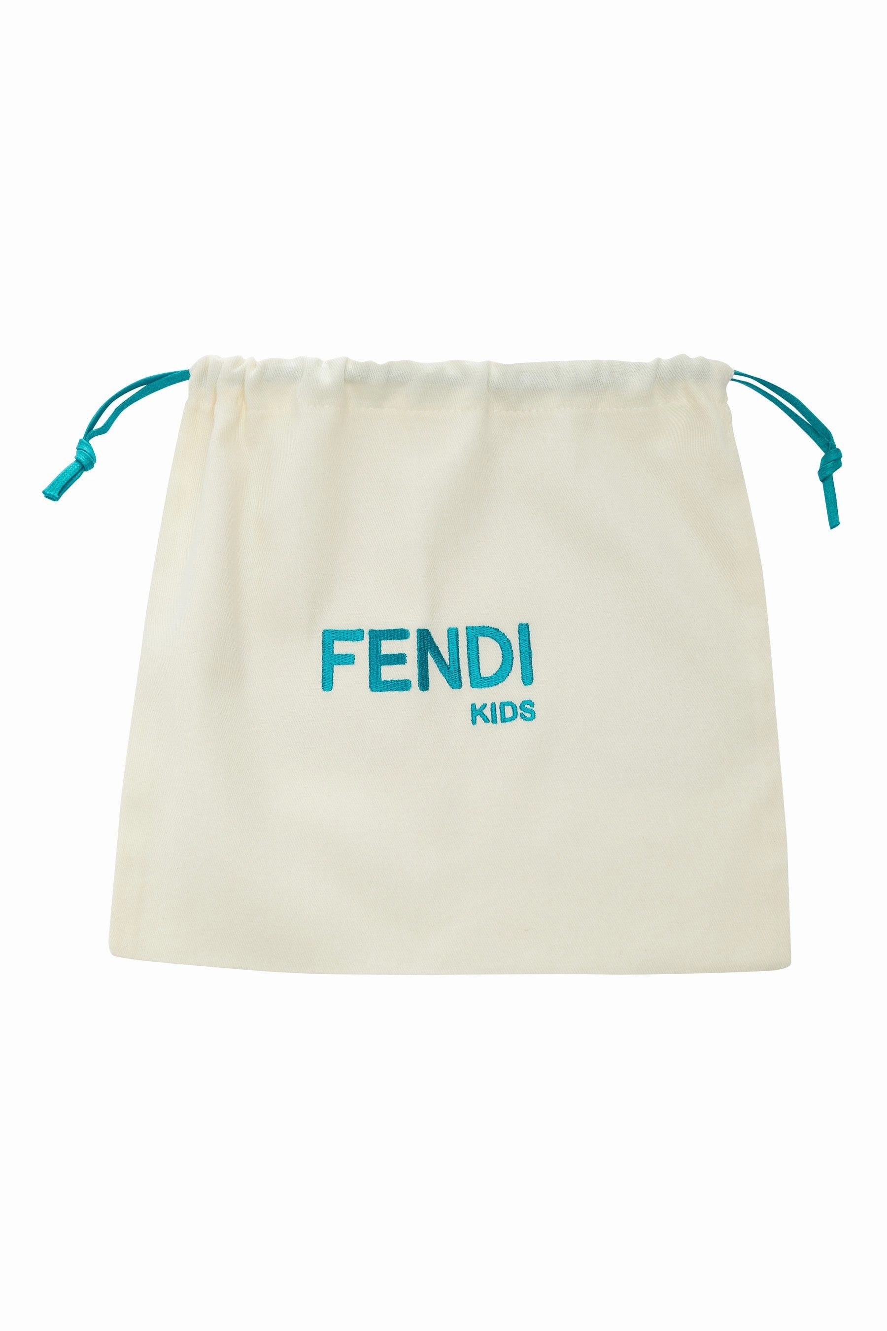 Fendi Kids FF Logo Sandals in Beige