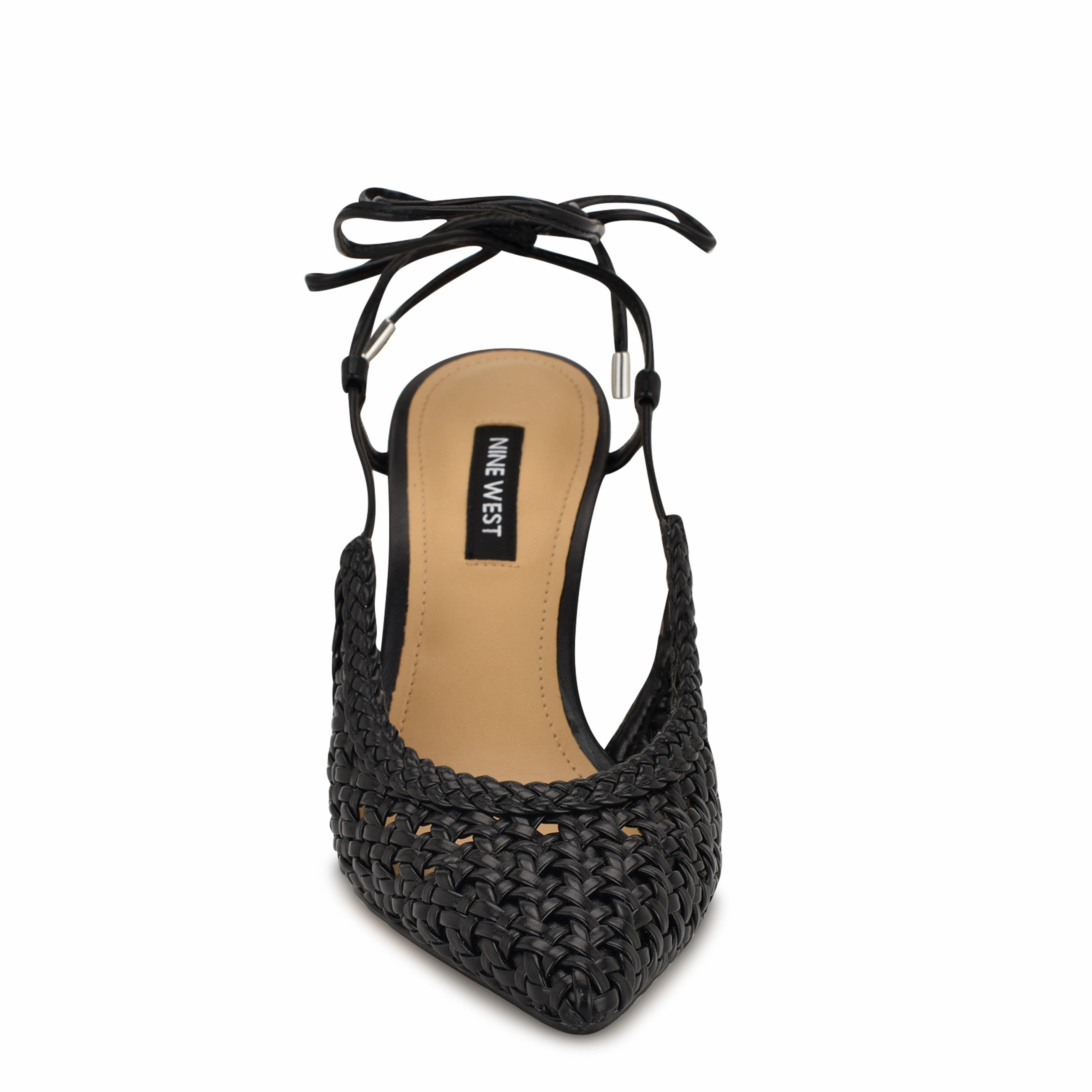 Fessla Woven Ankle Wrap Pumps