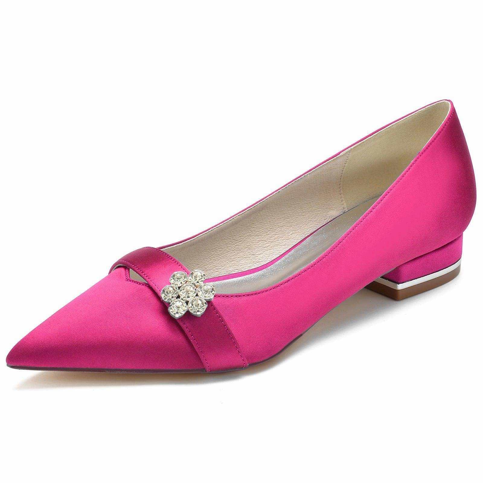 Flat Heel 2.5cm Silk-Like Shoes CK0247