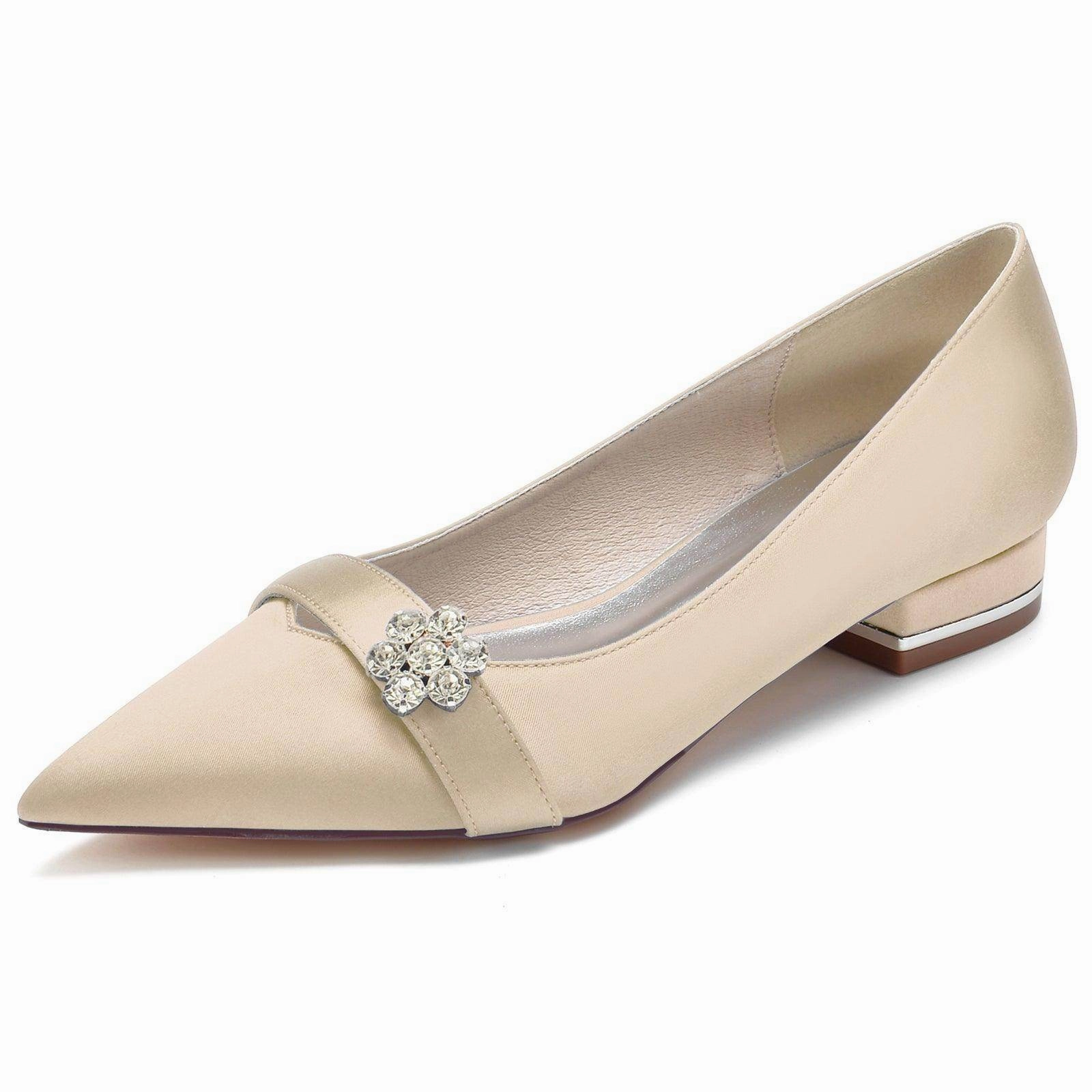 Flat Heel 2.5cm Silk-Like Shoes CK0247