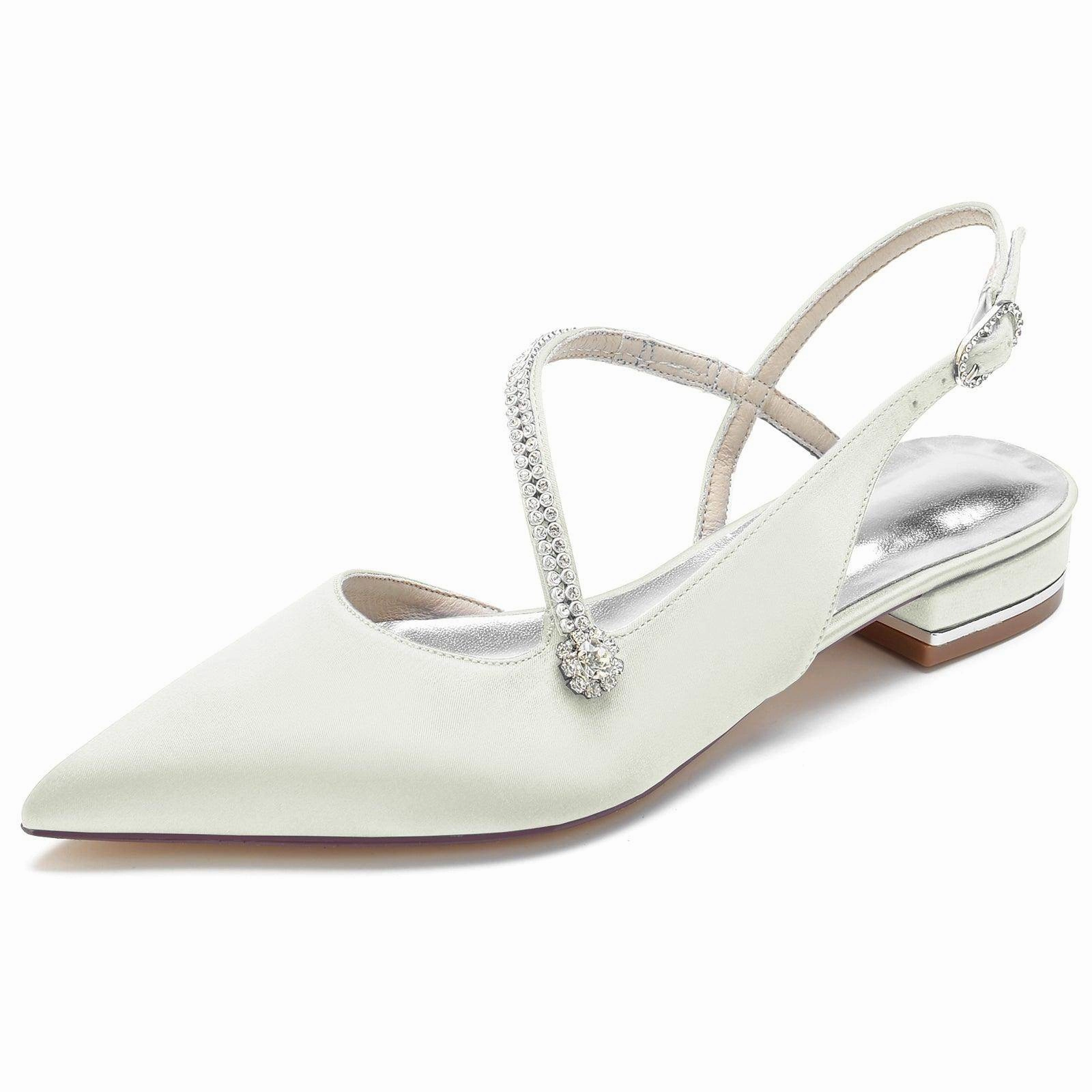 Flat Heel 2.5cm Silk-Like Shoes CK0263
